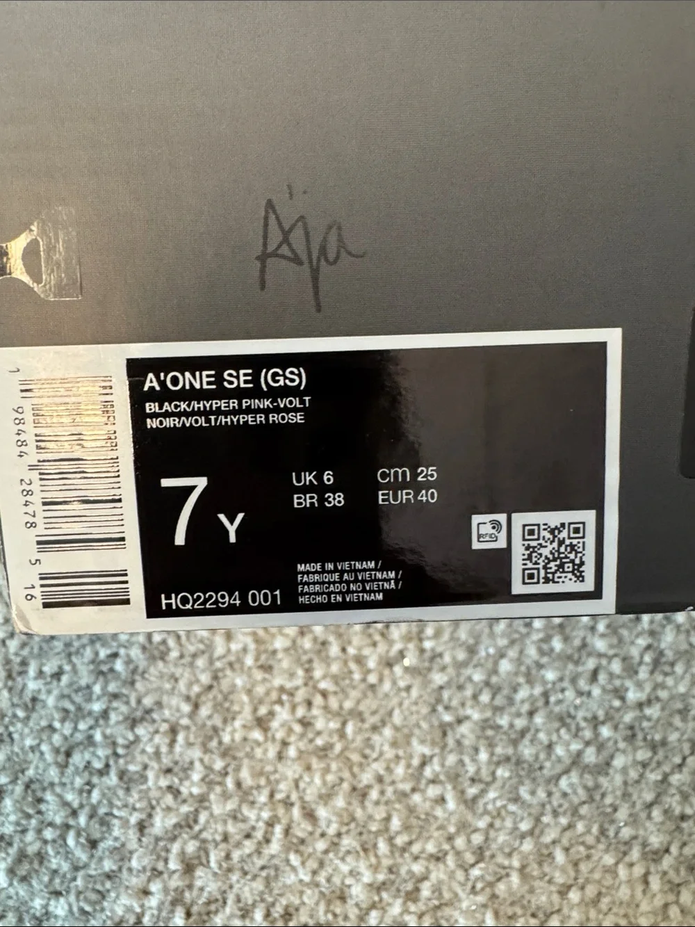 Nike A’ONE SE A’ja Wilson Big Kid/Youth/ Women’s Shoes